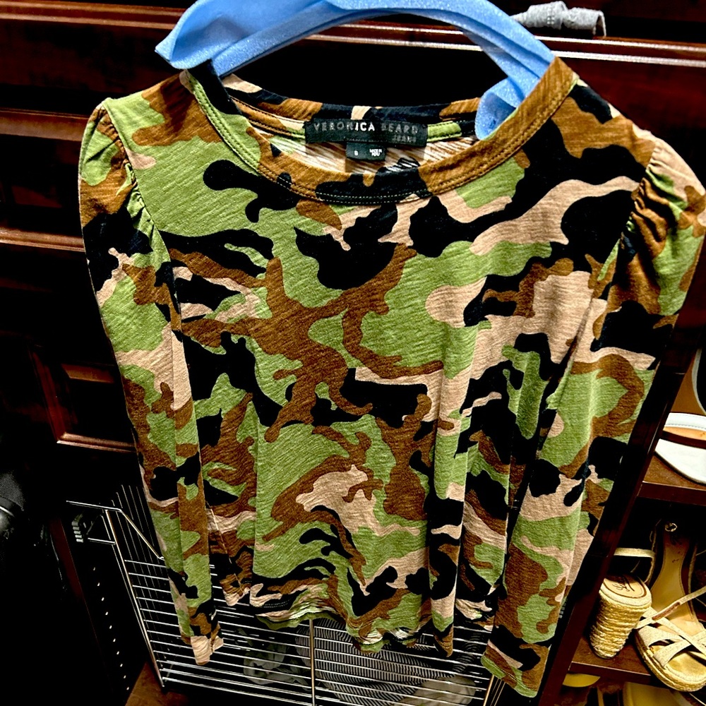 Veronica beard camouflage tee